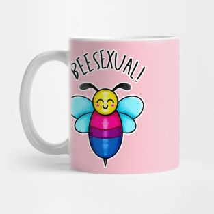 Kawaii.LGBT Beesexual Bee. Bisexual Pride Flag Mug